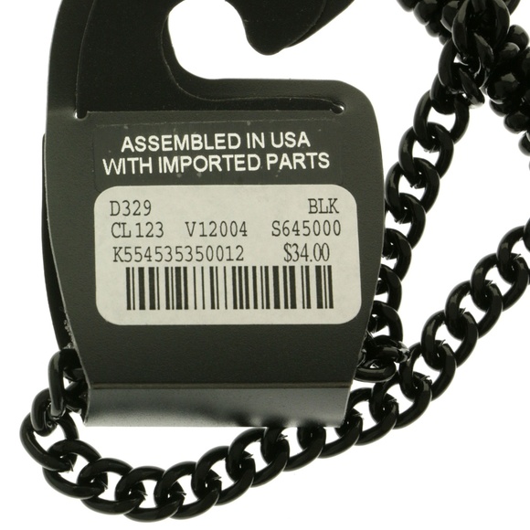 Catherine's Statement Necklace Black NWT - Picture 4 of 4